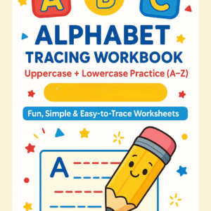ABC Uppercase & Lowercase Tracing and Coloring Book