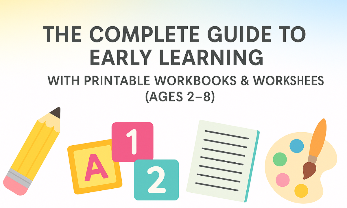“Infographic showing why ages 2–8 are important for early learning worksheets for kids, highlighting brain development, motor skills, and foundational learning.”