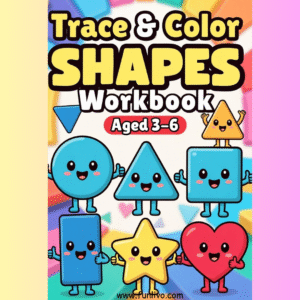Shape Tracing and Coloring Workbook for Kids Ages 3-6 | 94 Pages | Preschool Tracing & Coloring Activities
