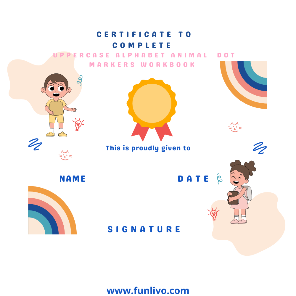 Uppercase Alphabet Animal Dot Markers Workbook | Ages 2-4 (52 Pages) - Image 6