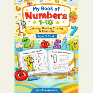 cover page of Number Worksheets 1–10 for Preschool Kids