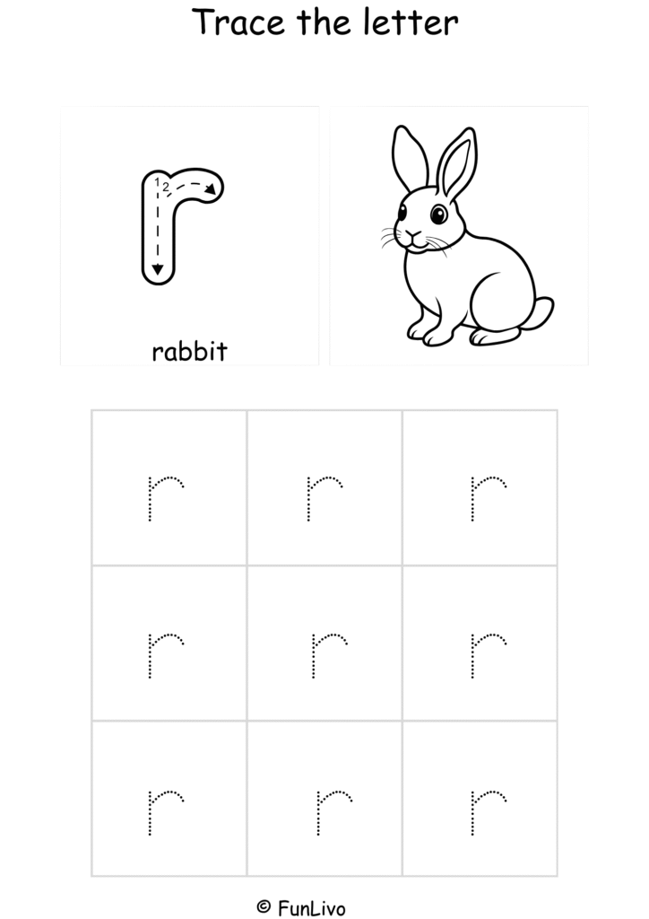 Free Lowercase Letter Tracing Worksheet