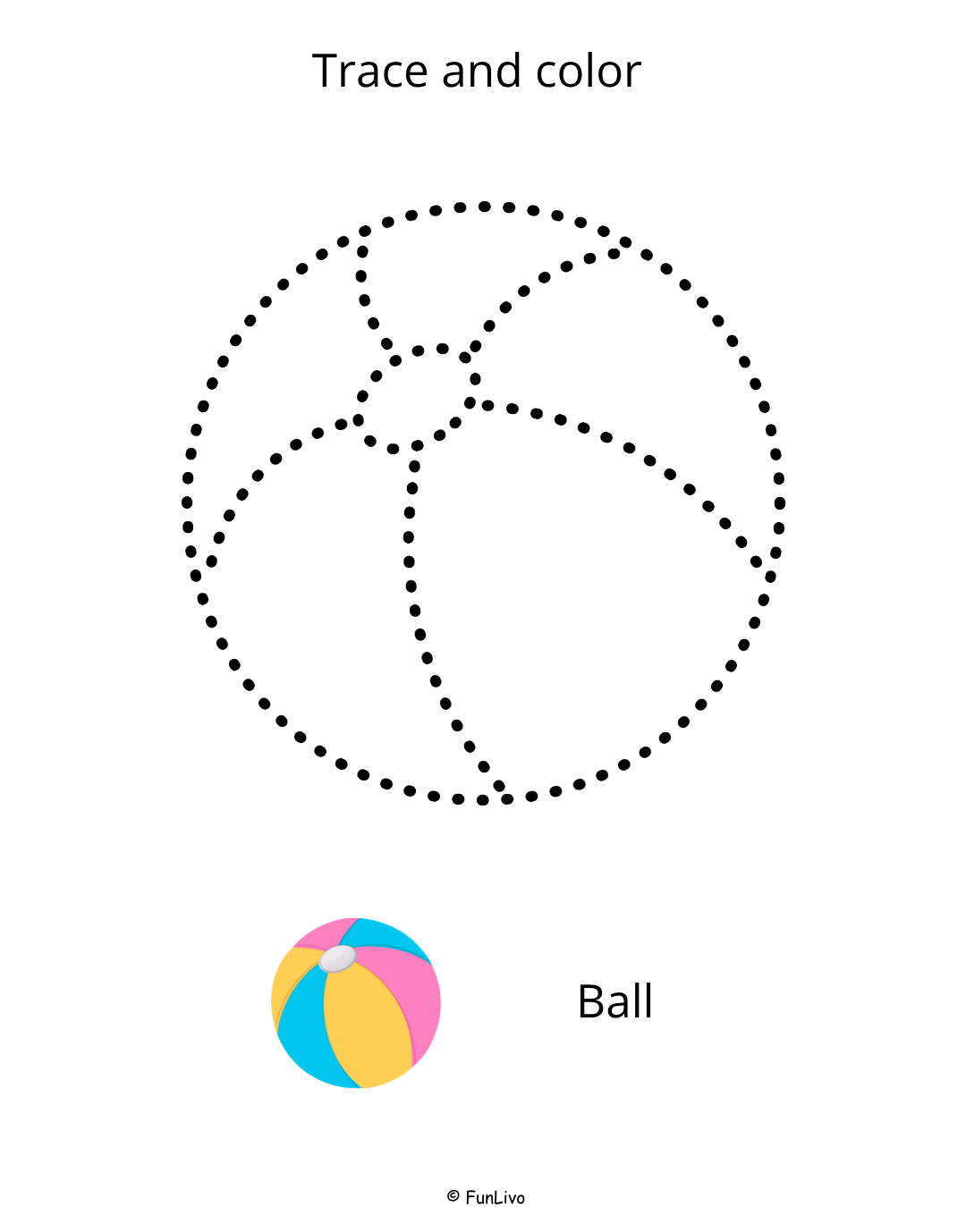 LKG Coloring and Tracing Worksheets Workbook toy tracing worksheet