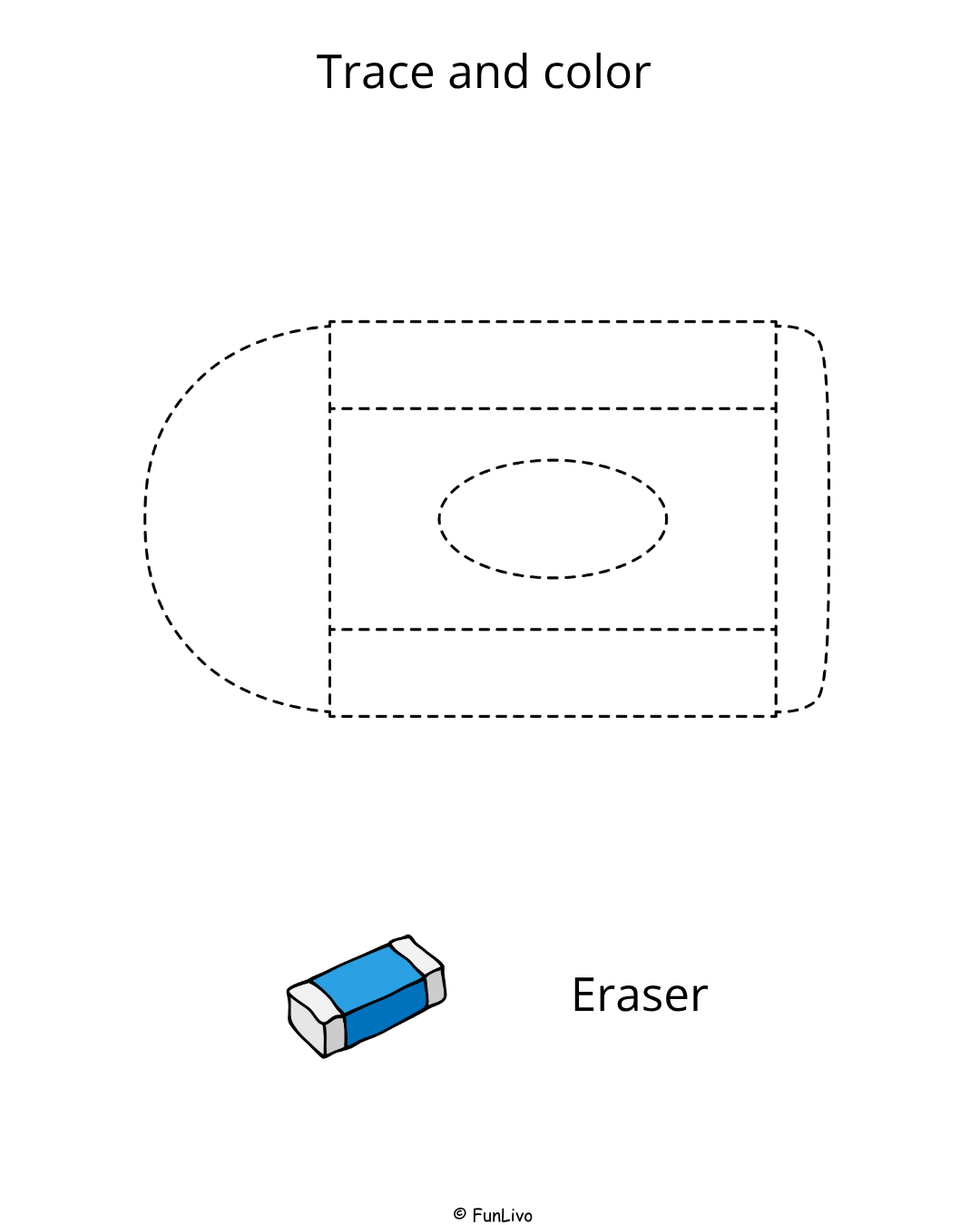 LKG Coloring and Tracing Worksheets Workbook toy tracing worksheet