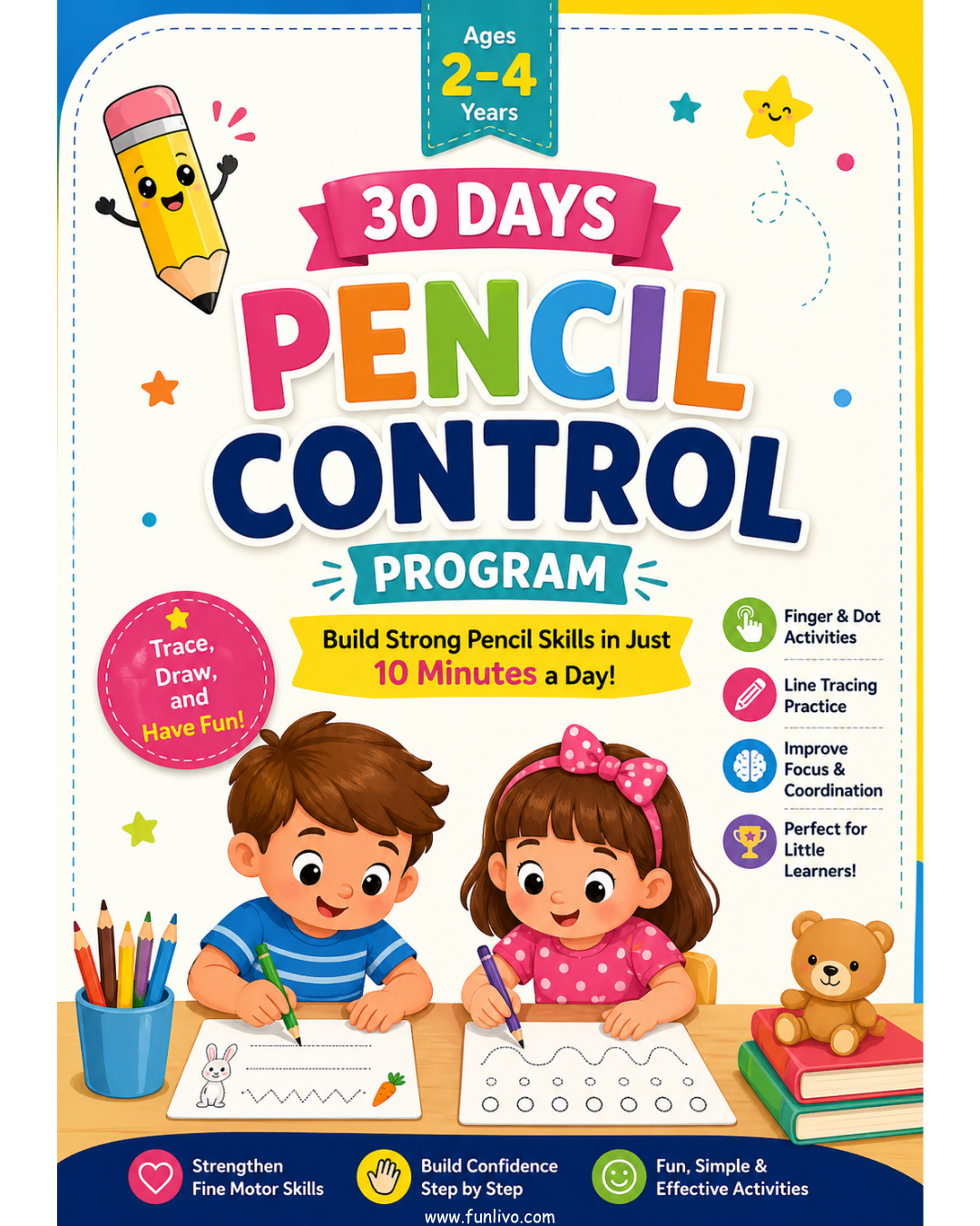 30 Days Pencil Control Program Worksheets PDF