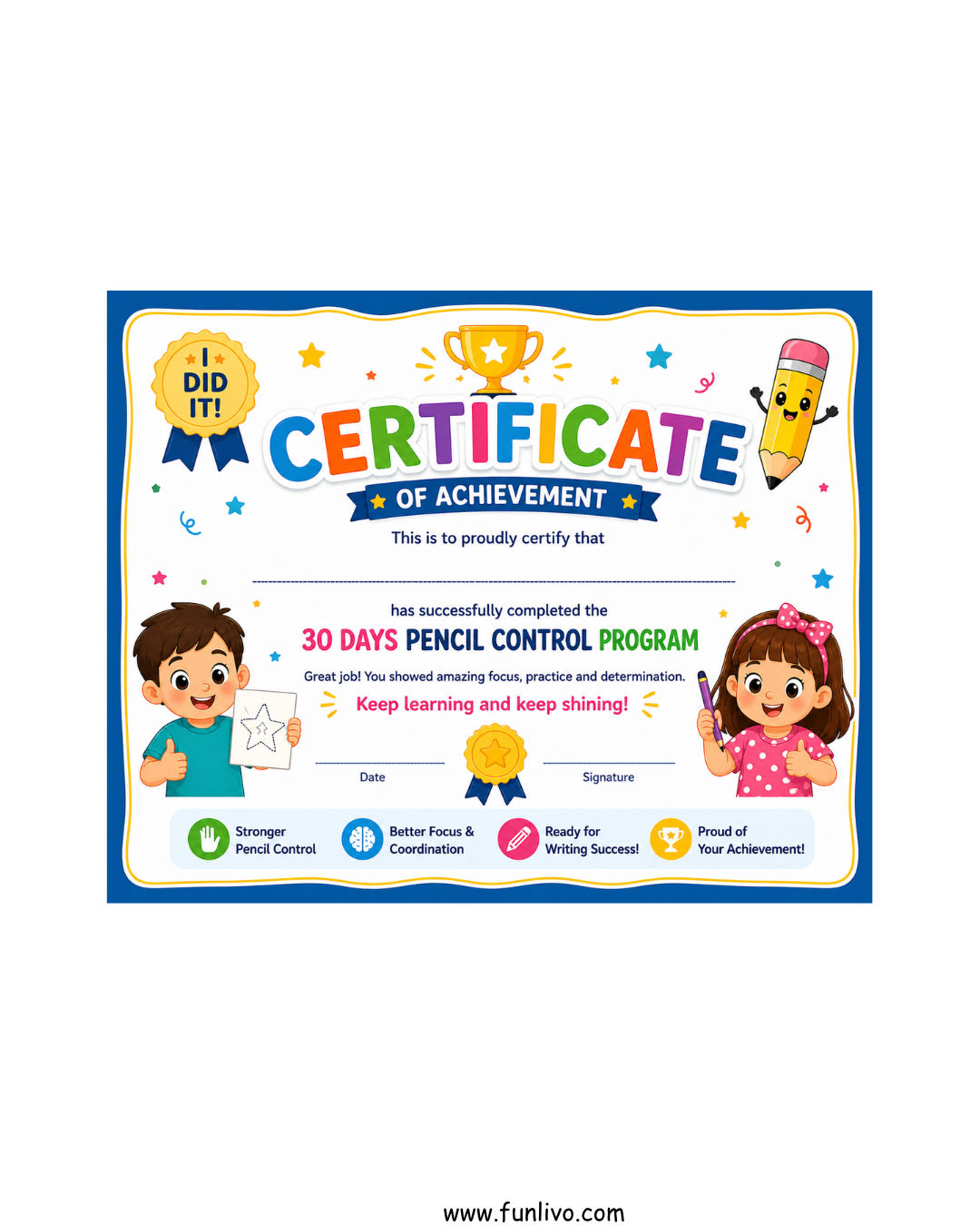 30 Days Pencil Control Program Worksheets PDF for Kids (Ages 3–4) - Image 6