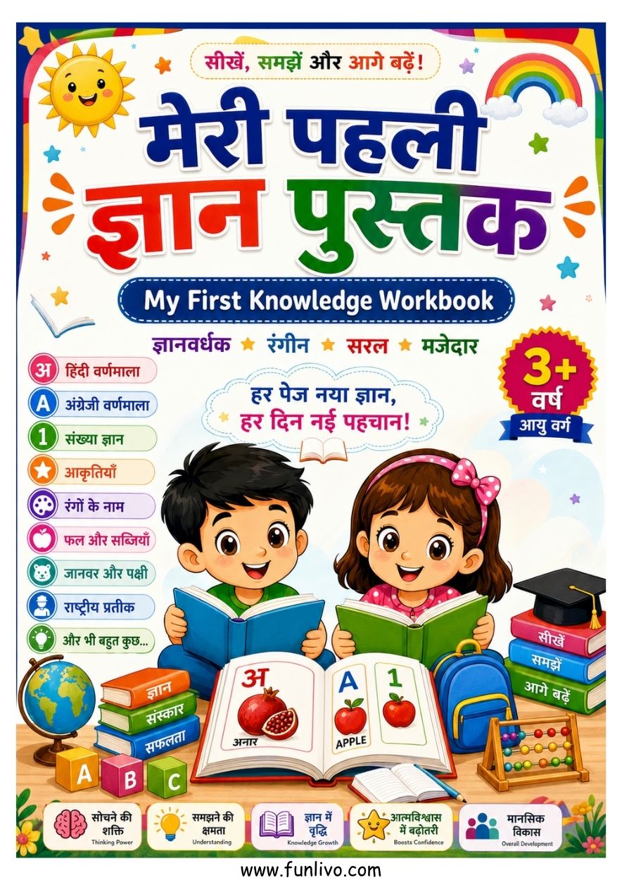 Hindi English Charts and Worksheets for Kids | 25 Learning Charts