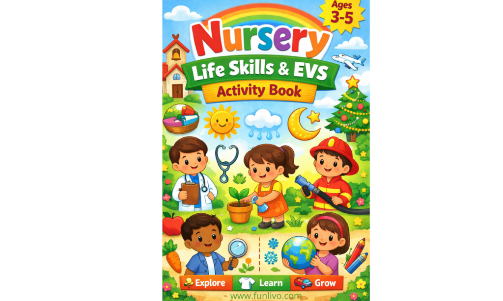 Nursery GK and EVS  worksheet pdf image 