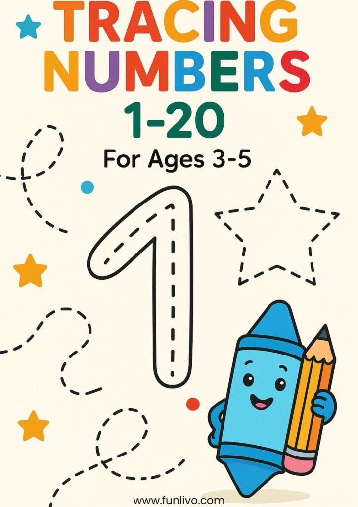 Number Tracing Worksheets 1-20