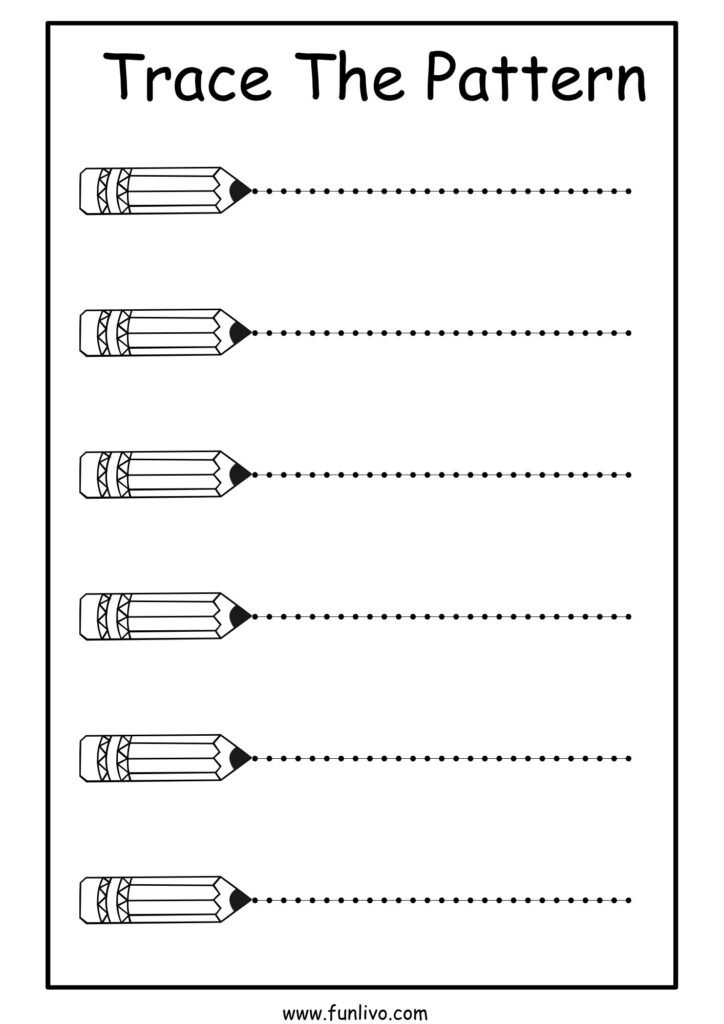 Free sleeping line tracing worksheet for preschool kids