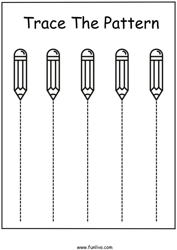 Download Free Standing Line Tracing Worksheet