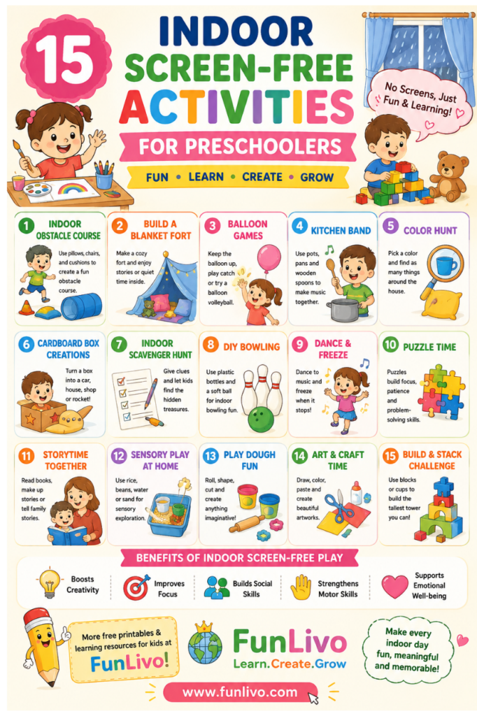 Download Free 15 Indoor Screen-Free Activities