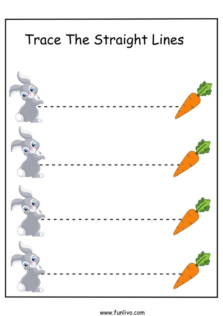. Pencil control worksheet with wavy tracing lines