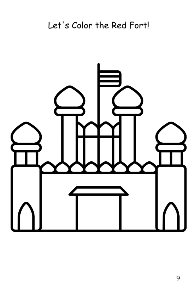 Download Free Red Fort Coloring